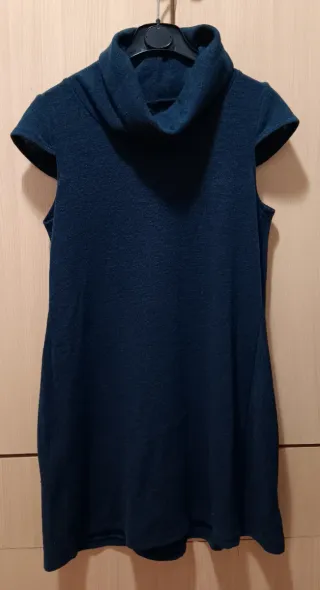Vestido de invierno azulado talla M