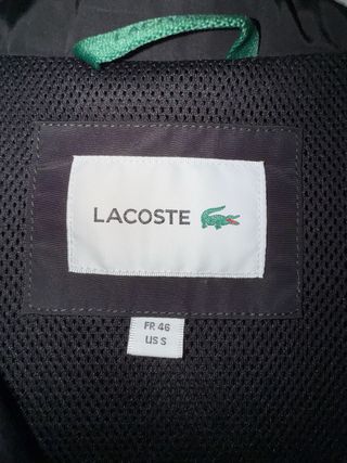 Cortavientos Lacoste Negro/Lima