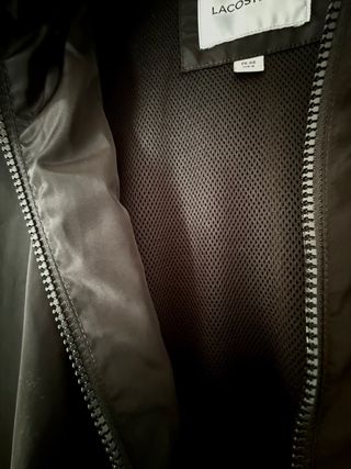 Cortavientos Lacoste Negro/Lima