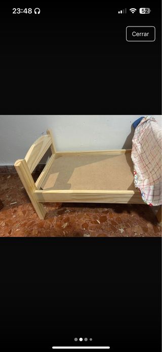 Cunita madera perros pequeños