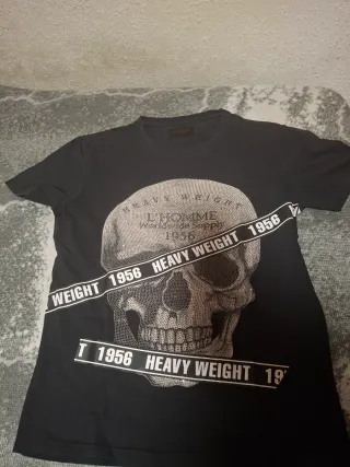 Camiseta Negra Calavera L'Homme 1956