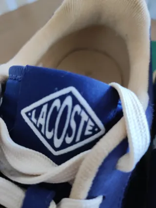 Zapatillas Lacoste Talla 41 Azul/Beige
