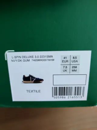 Zapatillas Lacoste Talla 41 Azul/Beige