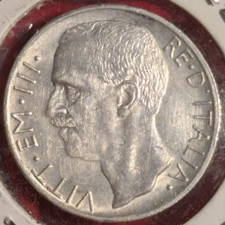 10 Lire Biga 1927 Due Rosette Regno D'Italia
