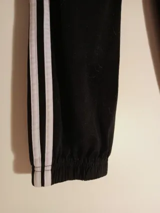 Pantalón Adidas Negro Rayas Blancas