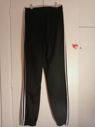 Pantalón Adidas Negro Rayas Blancas
