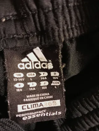 Pantalón Adidas Negro Rayas Blancas