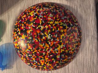 Plato Murano Arlecchino VeVé Glass vidrio art