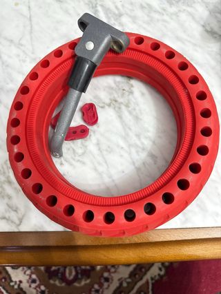 Llanta Scooter Eléctrico Roja