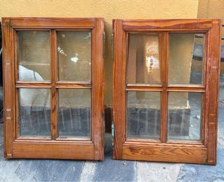2 Hojas de Ventana Madera