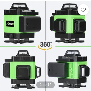 Nivel Láser KKnoon 360° Autonivelante con trípode.