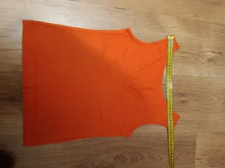 Camiseta sin mangas naranja mujer M Bershka