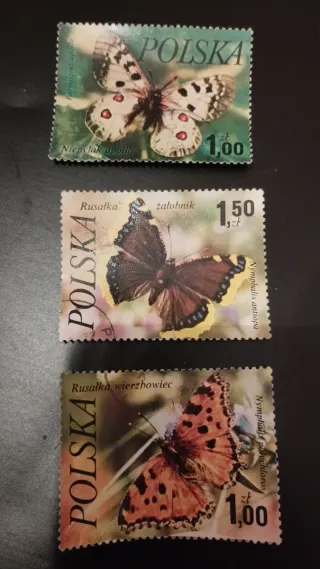 Sellos Polonia Mariposas - lote 27