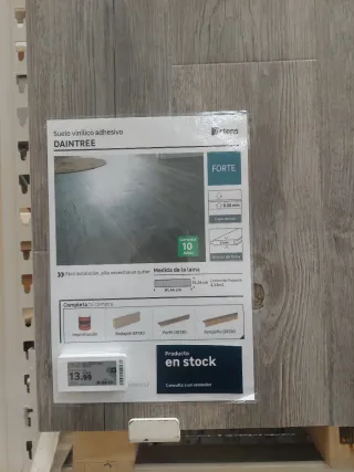 Suelo vinílico imitación madera