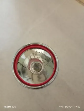 Torcia portatile argento e rosso