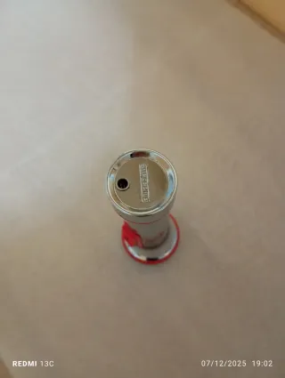 Torcia portatile argento e rosso