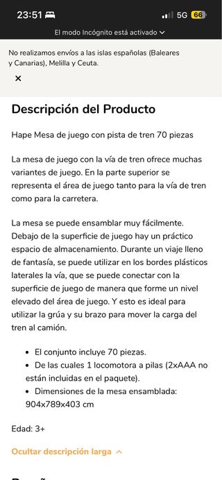 Mesa Hape de Pista de Tren - sin juguetes