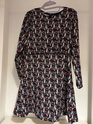 Vestido Sfera Manga Larga Estampado Talla M