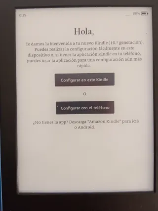 Ebook Kindle 10ª Gen. Negro y Azul