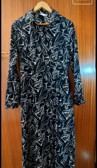 Vestido Zara Estampado Flores Talla M