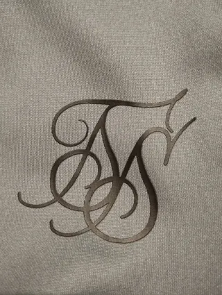 Sudadera SikSilk gris capucha cremallera