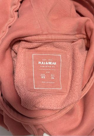 Sudadera rosa con capucha