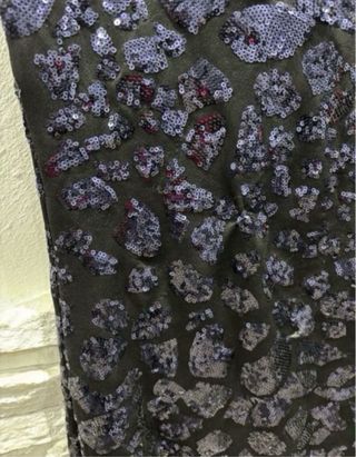 Vestido mini lentejuelas negro