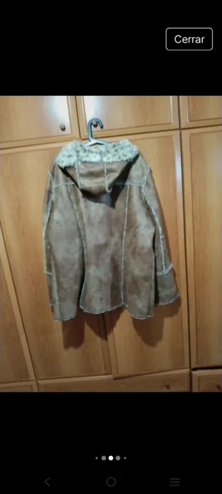 Chaqueta Nobuck Beige/Marrón