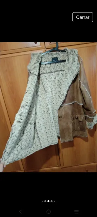 Chaqueta Nobuck Beige/Marrón