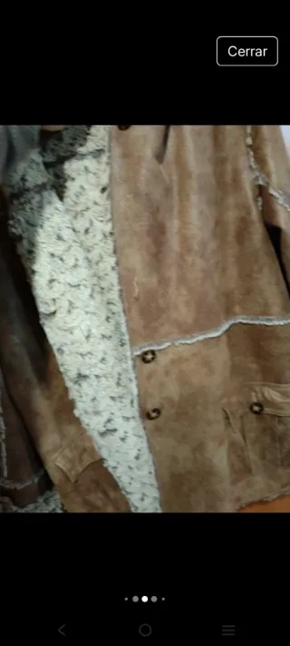 Chaqueta Nobuck Beige/Marrón