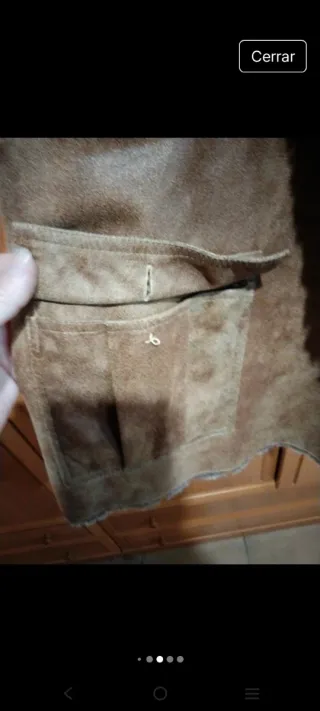 Chaqueta Nobuck Beige/Marrón