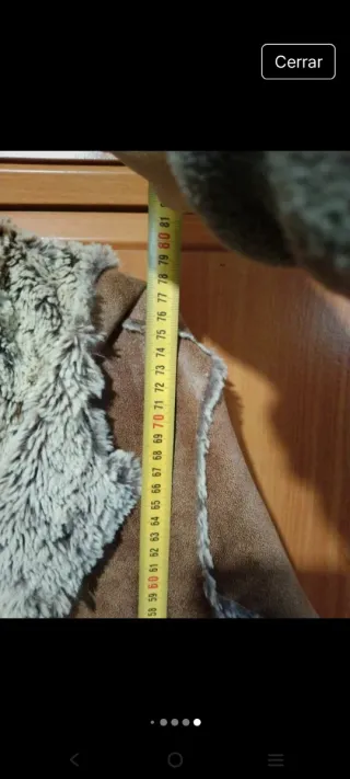 Chaqueta Nobuck Beige/Marrón