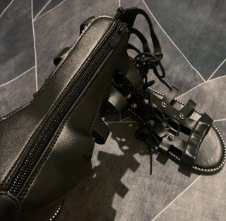 Sandalias romanas negras talla 40