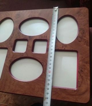 Marco de fotos madera chapada 8 fotos