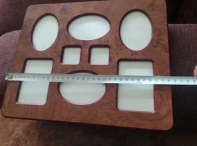 Marco de fotos madera chapada 8 fotos