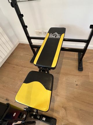 Banco de pesas con polea