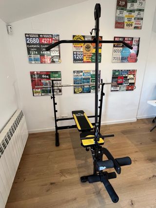 Banco de pesas con polea