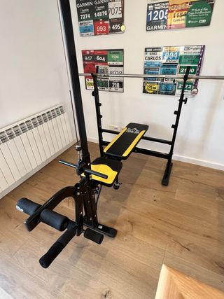 Banco de pesas con polea