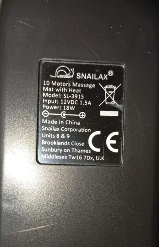 Esterilla de masaje shailax  negra masaje.