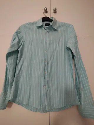 Camisa Álvaro Moreno Rayas Azul y Blanco