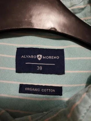 Camisa Álvaro Moreno Rayas Azul y Blanco