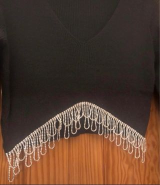 Jersey Zara gris oscuro