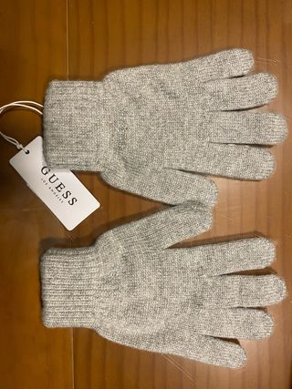 Guantes Guess Lana Gris Talla S Nuevos