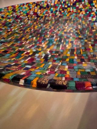 Plato Murano Mosaico VeVé Firmado Birello