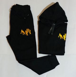 Tuta Amiri Uomo Nera Oro Taglia L