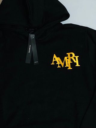 Tuta Amiri Uomo Nera Oro Taglia L