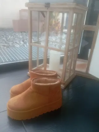 Botas australianas de pelo beige