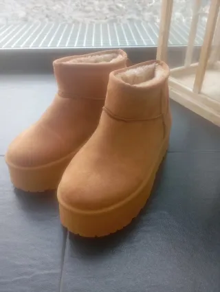 Botas australianas de pelo beige