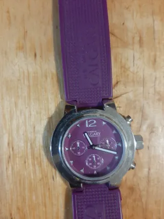 Reloj Calgary Morado y Plateado