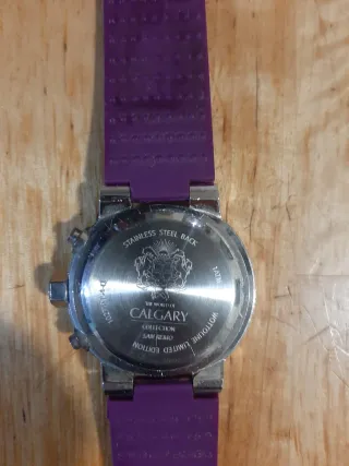 Reloj Calgary Morado y Plateado